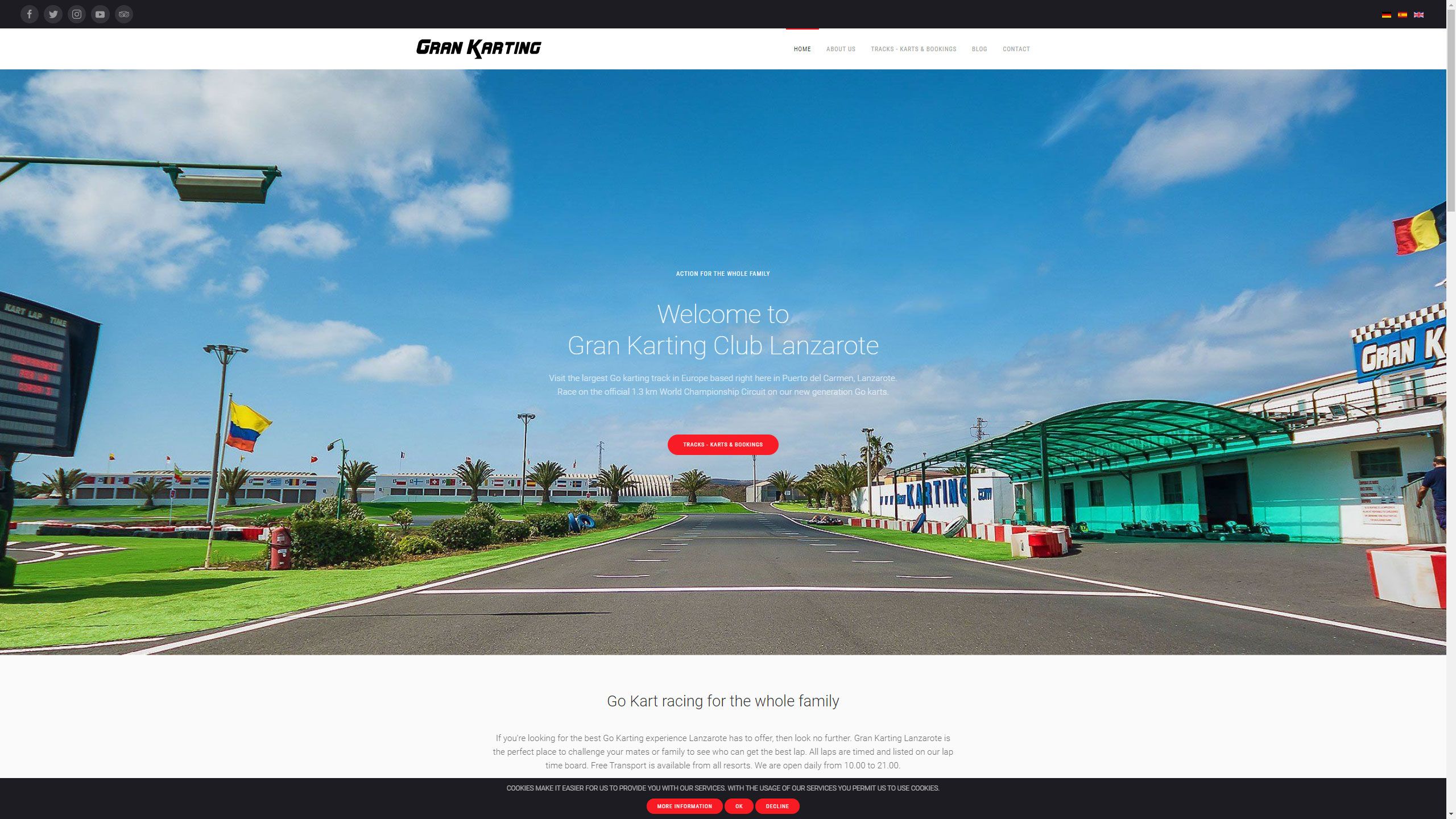 MediaFish Diseño Web - Karting Lanzarote