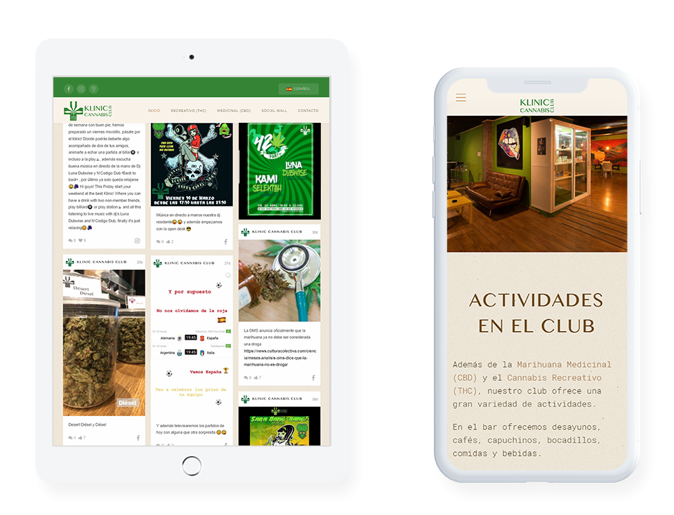 MediaFish Web Design - Klinic Cannabis Club