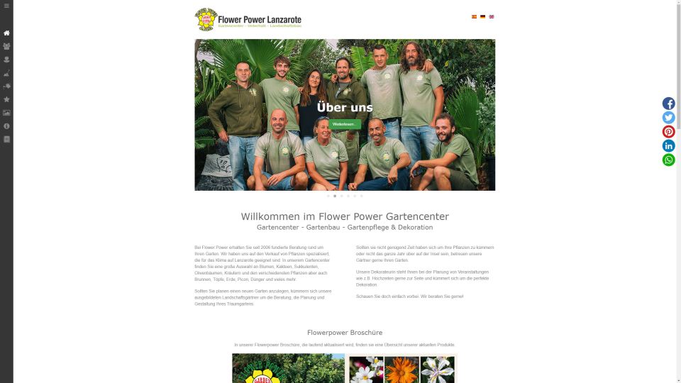 MediaFish Web Design - Flower Power Garden Centre