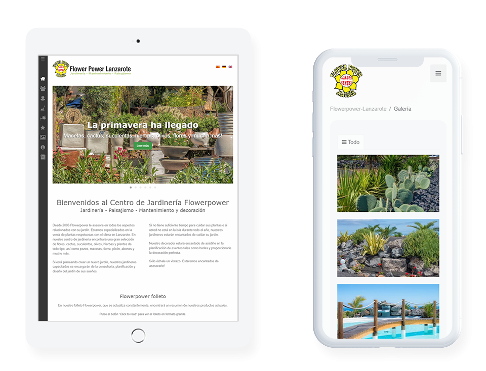 MediaFish Web Design - Flower Power Garden Centre