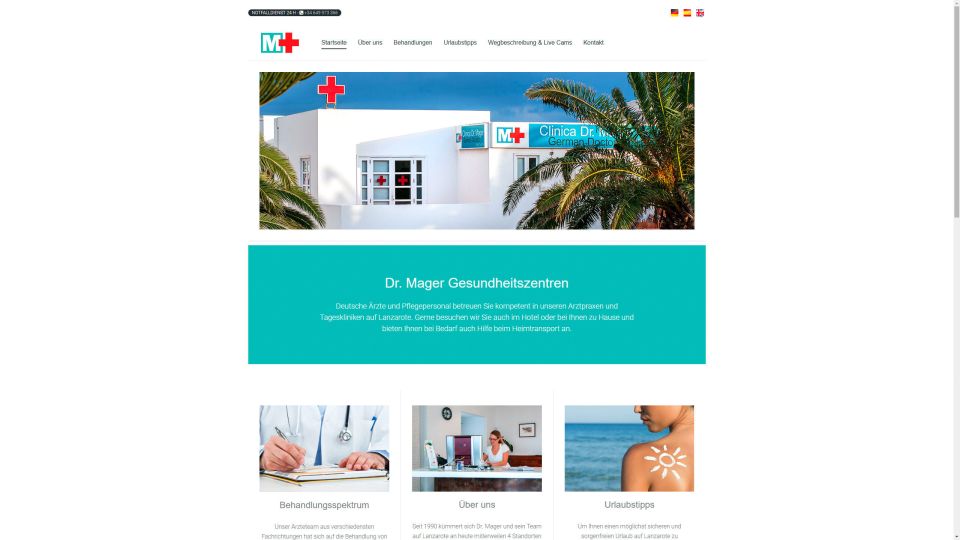 MediaFish Diseño Web - Clínicas Dres Mager Lanzarote