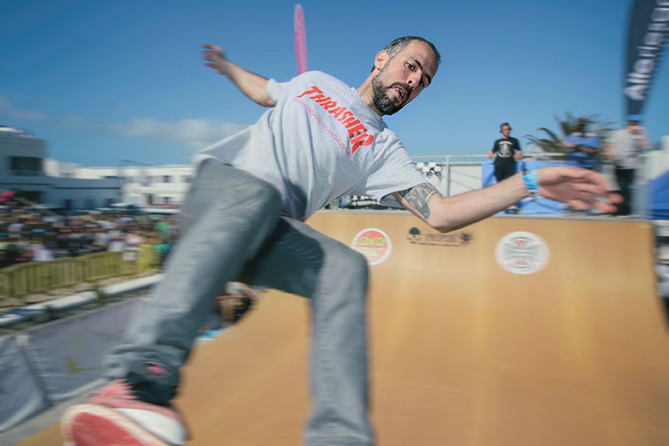 Skateboard Famara - Photo © Sven Grossenbacher