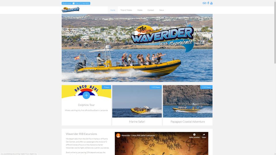 MediaFish Web Design - Waverider Lanzarote 