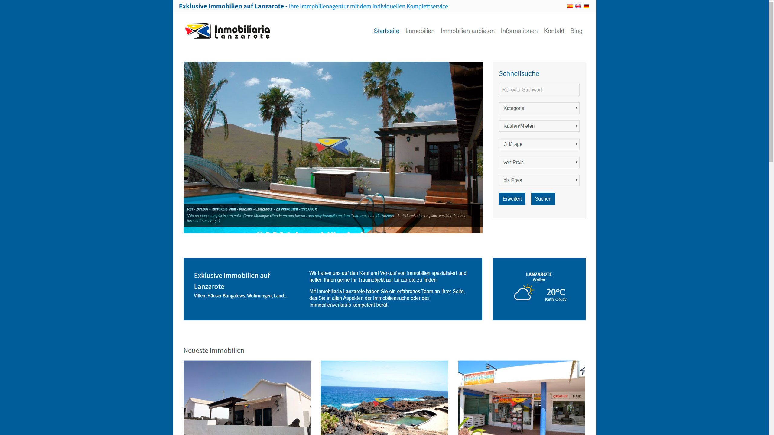 MediaFish Webdesign - Inmobiliaria Lanzarote