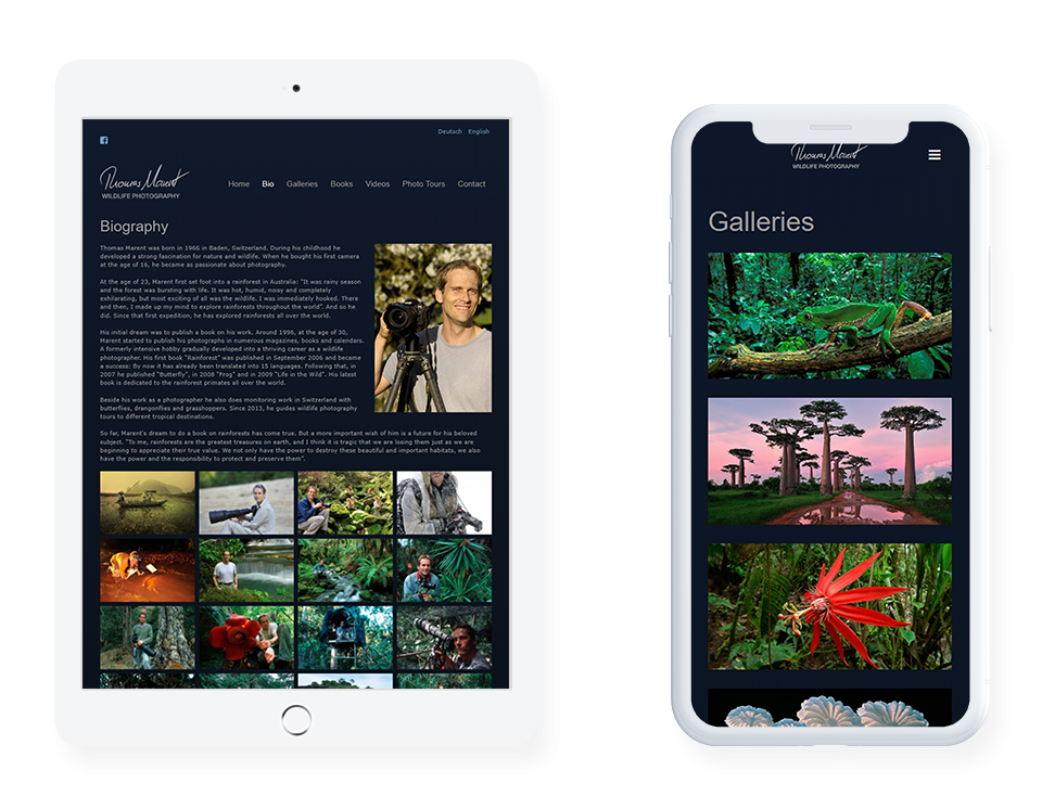 MediaFish Webdesign - Thomas Marent Wildtier und Naturfotograf