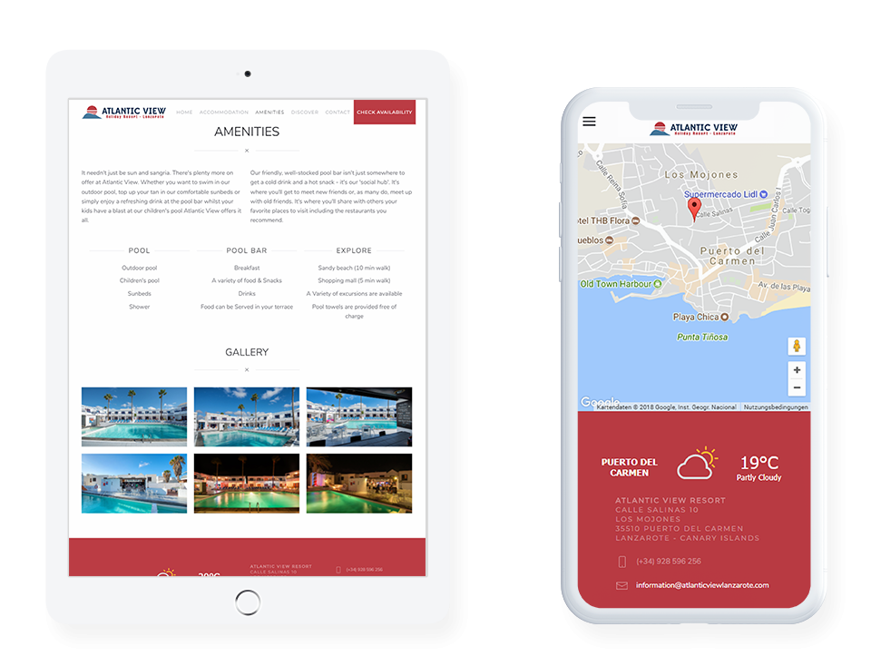 MediaFish Web Design - Atlantic View Resort Puerto del Carmen