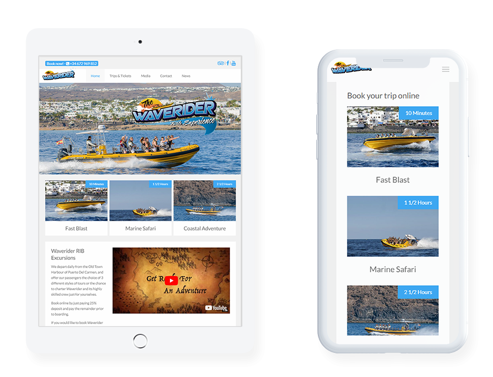 MediaFish Web Design - Waverider Lanzarote 