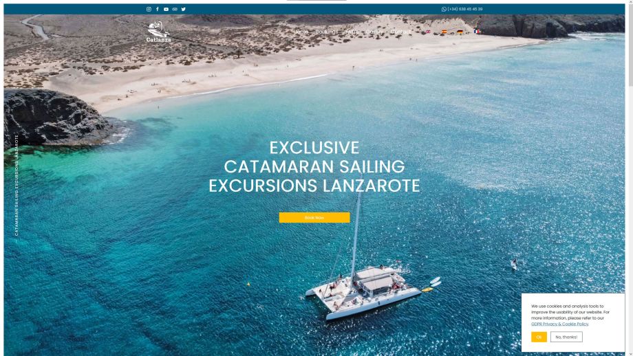 Web Design Portfolio MediaFish | Catlanza Catamaran