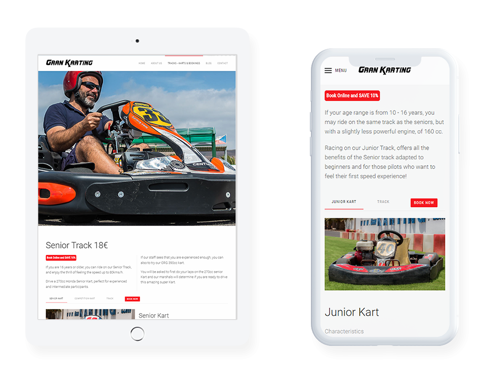 MediaFish Web Design - Karting Lanzarote