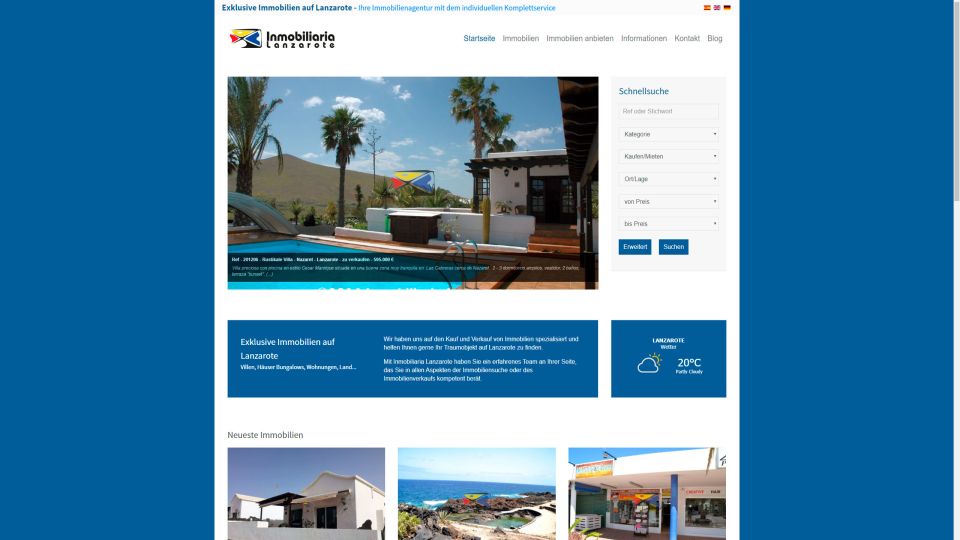 MediaFish Diseño Web - Inmobiliaria Lanzarote